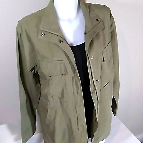 NWOT Mountain Jacket by RVCA.Linen Blend,Oversized Design Military Style - Picture 6 of 16